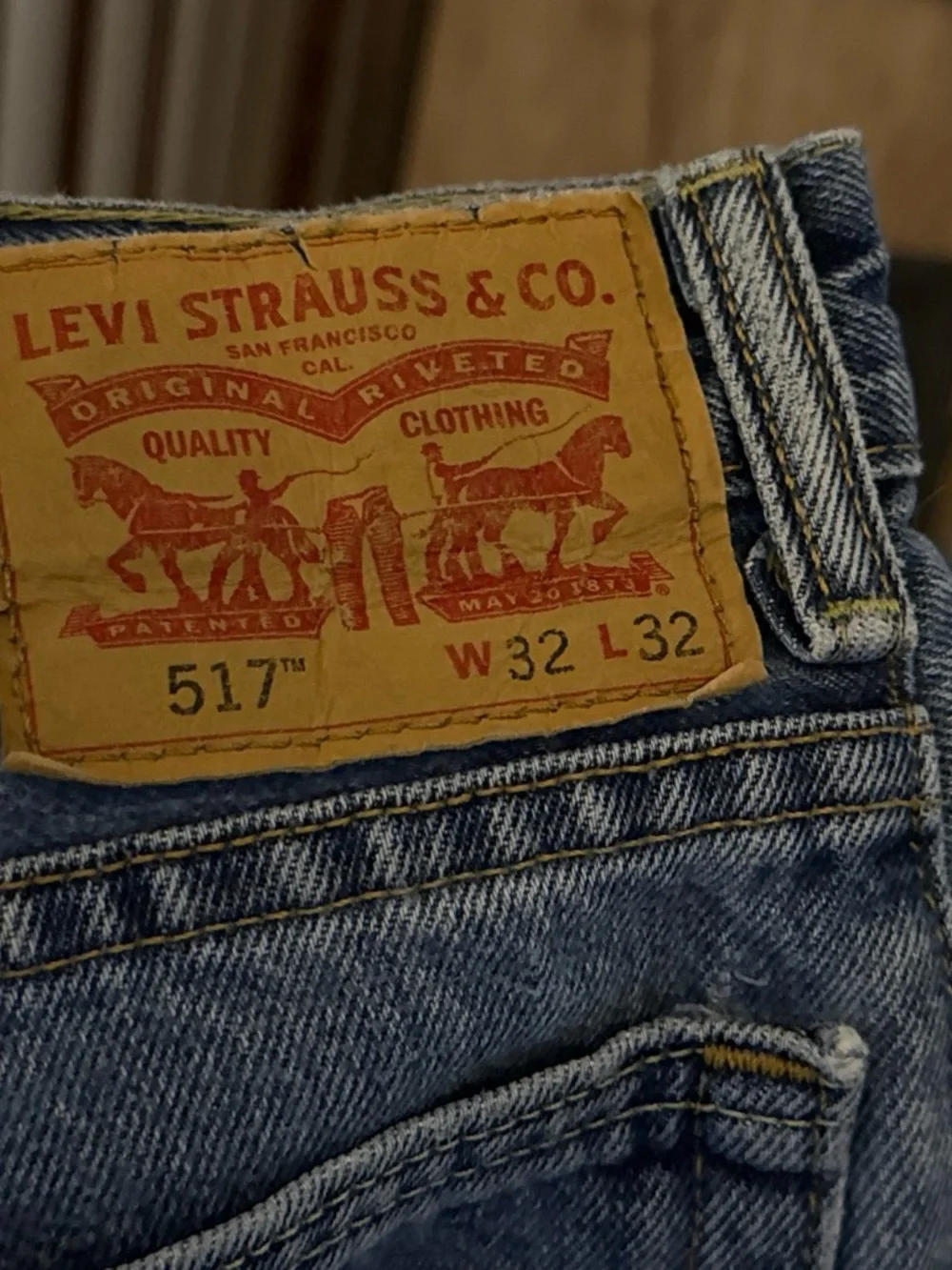 Levi's Men's Blue Cutoff Jean Shorts
